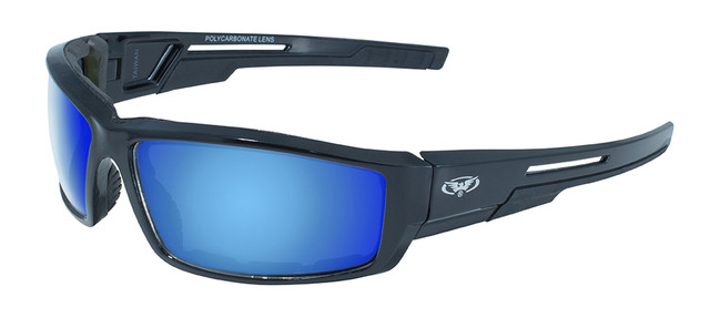 Sly GT Foam Padded Motorcycle Safety Sunglasses G Tech Blue