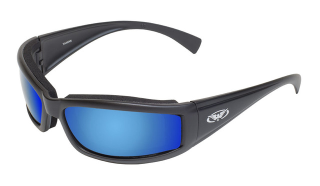 Stray Cat GT Foam Padded Motorcycle Sunglasses G Tech Blue