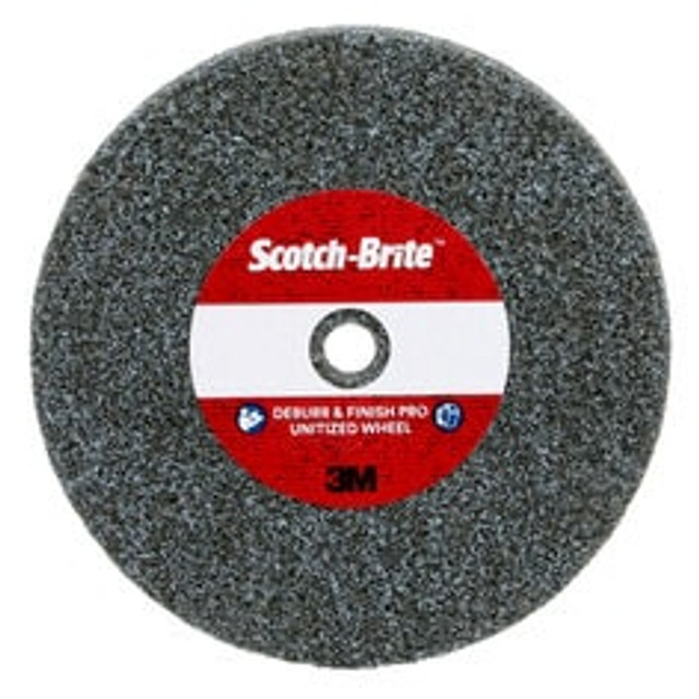 Scotch-Brite Deburr & Finish Pro Unitized Wheel, DP-UW, 6C Medium+, 3
in x 1/4 in x 3/8 in