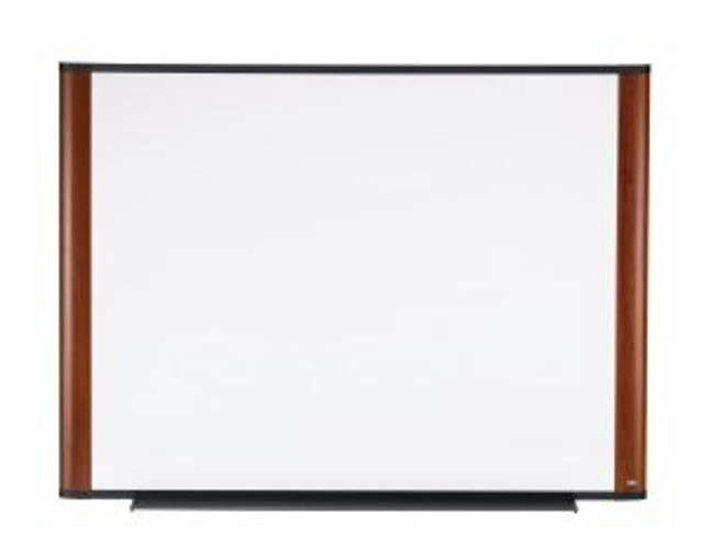 3M Melamine Dry Erase Board M7248MY, 72 in x 48 in x 1 in (182.8 cm x
121.9 cm x 2.5 cm) Mahogany Finish Frame