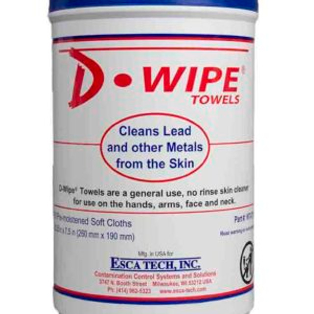 D-Wipe 10.25" x 7.5" Towel: 70 towels/canister WT-070 (Case of 6 canisters)