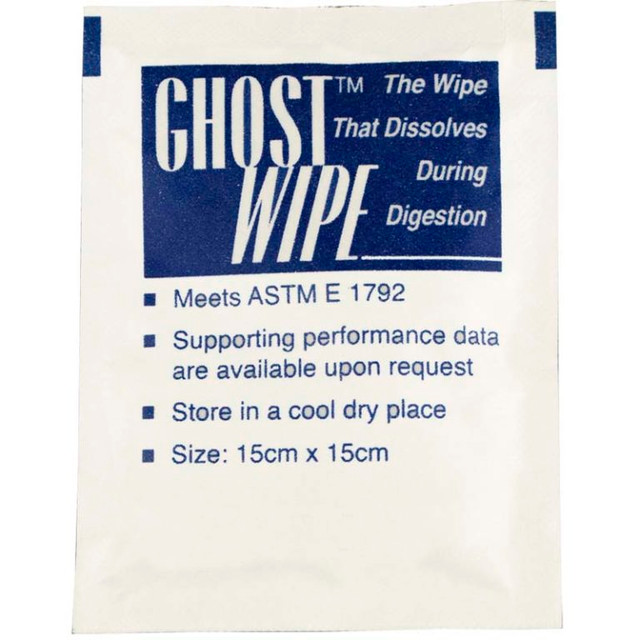 100 single Ghost Wipe pack 15cm x 15cm pads GW-101