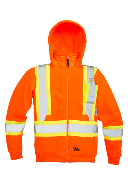ViKing Safety FleeceHoodie Orange XL