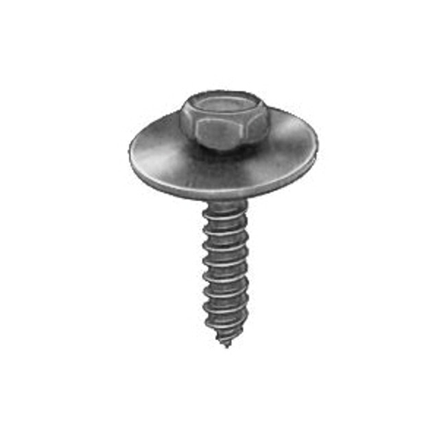 Au-ve-co AP15373 Tapping Screw, System of Measurement: Metric, M4.2x1.41 Thread, 20 mm L, Hex, Sems Head