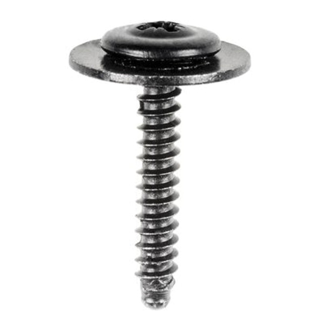 Au-ve-co 22081 Tapping Screw, System of Measurement: Metric, M4.2x1.41 Thread, 25 mm L, Round Washer, Sems Head, Zinc