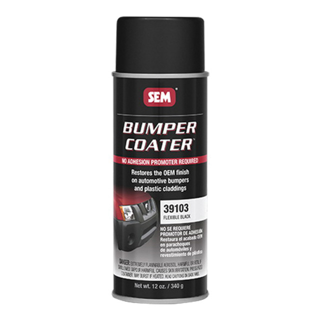 BUMPER COATER 39103 Bumper Coater, Flexible Black, 89.83 % VOC, 10 sq-ft Coverage Area, 16 oz, Can