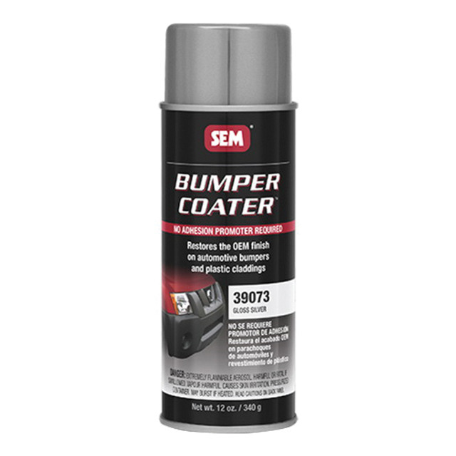 BUMPER COATER 39073 Bumper Coater, Gloss, Silver, 89.83 % VOC, 20 sq-ft Coverage Area, 16 oz, Can