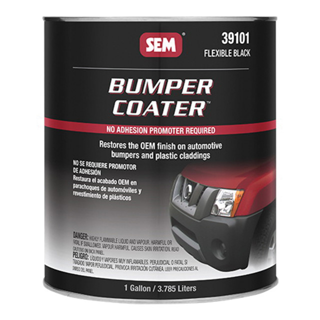 BUMPER COATER 39101 Coat, Flexible Black, 6.04 lb/gal VOC, 10 sq-ft Coverage Area, 1 gal