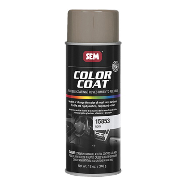 COLOR COAT 15853 Color Coat, Ivory, 54.73 % VOC, 10 sq-ft Coverage Area, 16 oz, Can