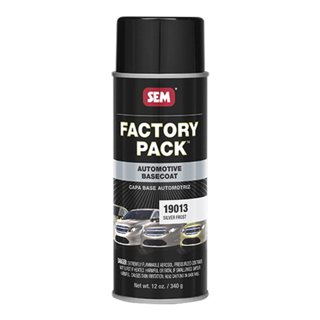 FACTORY PACK 19013 Basecoat, Silver Frost, 16 oz, Can
