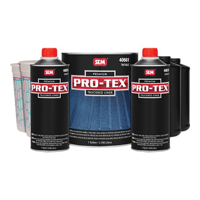 PRO-TEX 40660 Tintable Truckbed Liner Kit, Opaque Gray, Sprayer Application, 1 gal