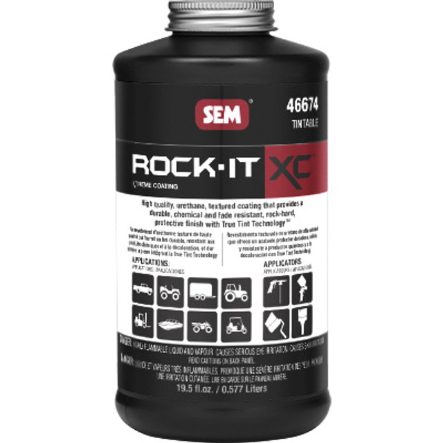 ROCK-IT XC 46674 Tintable Liner Coat, Gray Opaque, Sprayer Application, 1 qt
