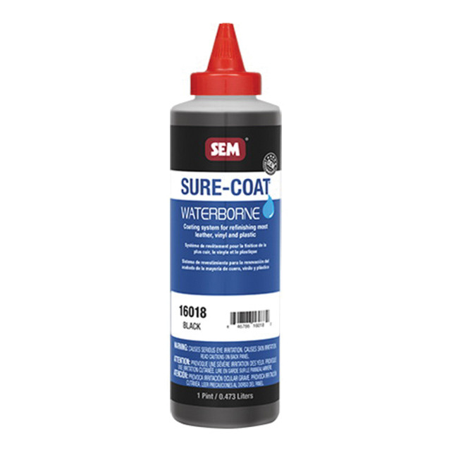 SURE-COAT 16018 Mixing System, Black, 0.83 lb/gal VOC, 360 to 500 sq-ft/gal, 390 to 470 sq-ft/gal Coverage Area, 1/2 pt