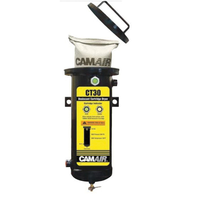 DEVILBISS CAMAIR CT Series 130500 Desiccant Air Dryer, 1/2 in Inlet Connection, 1/2 in Outlet Connection, 30 cfm Air