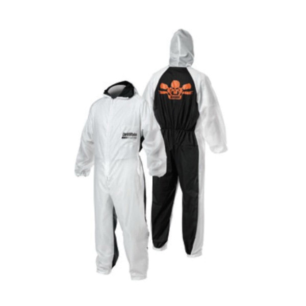 DEVILBISS CLEAN 803599 Coverall, 3XL, Cotton/Nylon, Zipper Closure
