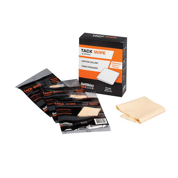 DEVILBISS 803817 Non-Toxic Dry Tack Wipe, Polyester, Mild, 12