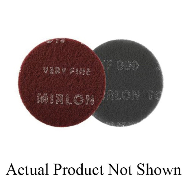 MIRKA Mirlon Total 18-241-800 Scuff Disc, 6 in Dia, 800 Grit, XF Extra Fine Grit