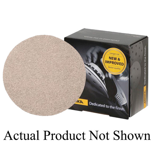 MIRKA Basecut 20 Series 20-622-400 Disc, 6 in Dia, P400 Grit, Aluminum Oxide Abrasive, Paper Backing, Better Tier