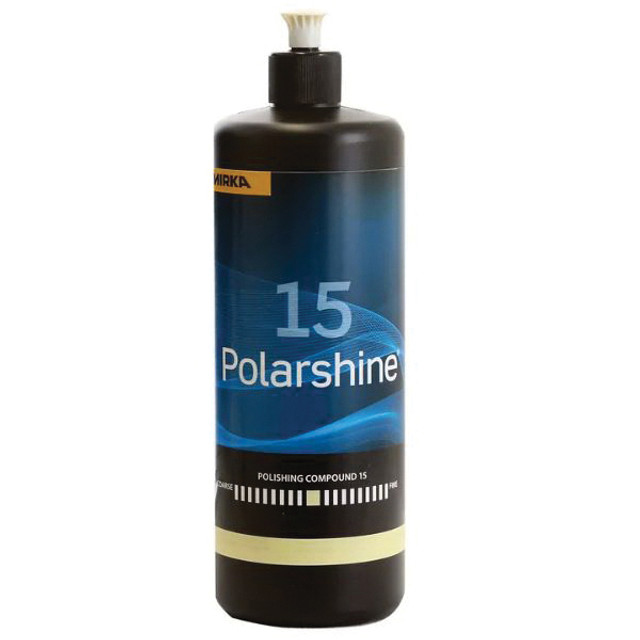 MIRKA POLARSHINE 15 PC15-1L Polishing Compound, P1500 Grit, Beige, 1 L