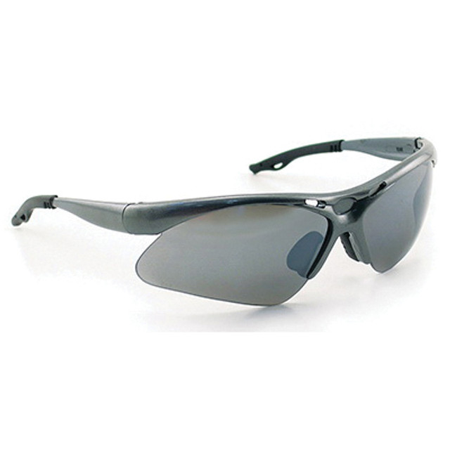 SAS Safety Corp Diamondbacks 540-0103 Safety Glasses, Lightweight, Wrap-Around Lens, Smoke Mirror Lens, Gray Frame