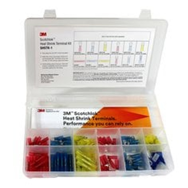 3M Terminal Assortment Kit SDTK-1, Filled, White, includes th-440
crimping tool