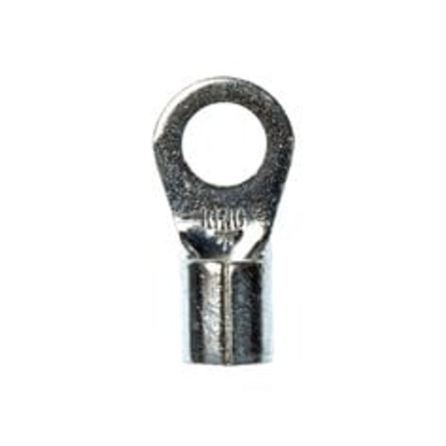 3M Nylon Insulated Brazed Seam Ring Tongue Terminal, 15-10S-WN,
standard-style ring tongue fits around the stud