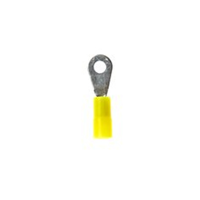 3M Nylon Insulated Brazed Seam Ring Tongue Terminal, 10-4-WN,
standard-style ring tongue fits around the stud