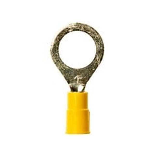 3M Nylon Insulated with Insulation Grip Ring Tongue Terminal 13-500-NB,
standard-style ring tongue fits around the stud