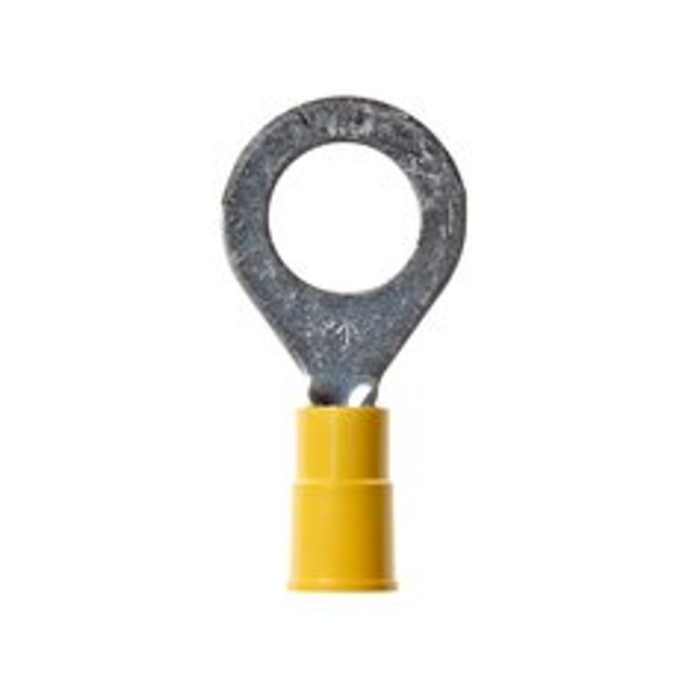 3M Vinyl Insulated Butted Seam Ring Tongue Terminal 13-716-P,
standard-style ring tongue fits around the stud