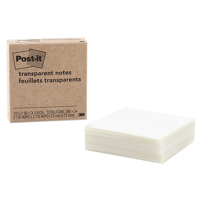 Post-it Transparent Note 600-TRSPT-WMSR, 2-7/8 in x 2-7/8 in (73 mm x 73 mm) Post-it Transparent Note 600-TRSPT-WMSR, 2-7/8 in x 2-7/8 in (73 mm x 73 mm)