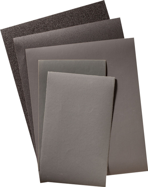 Abrasive Paper Sheets,Waterproof Silicon Carbide (CW-C) Waterproof Paper Sheets,  9" x 11" Sheets 84259