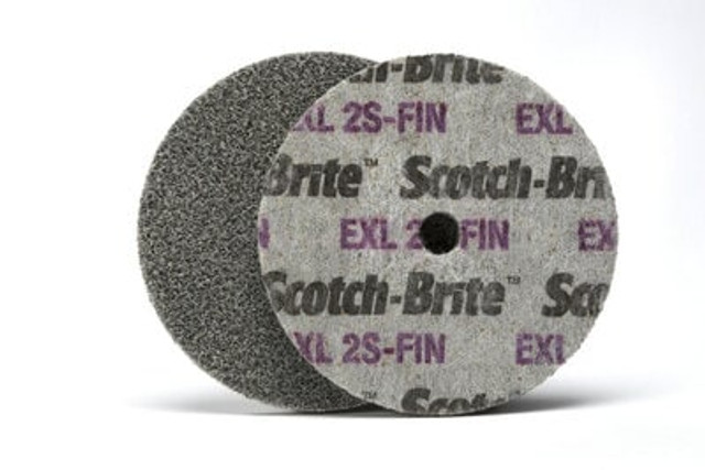 Scotch-Brite EXL Unitized Wheels 2S-FIN, 13716, 3"x1/4"x1/4"