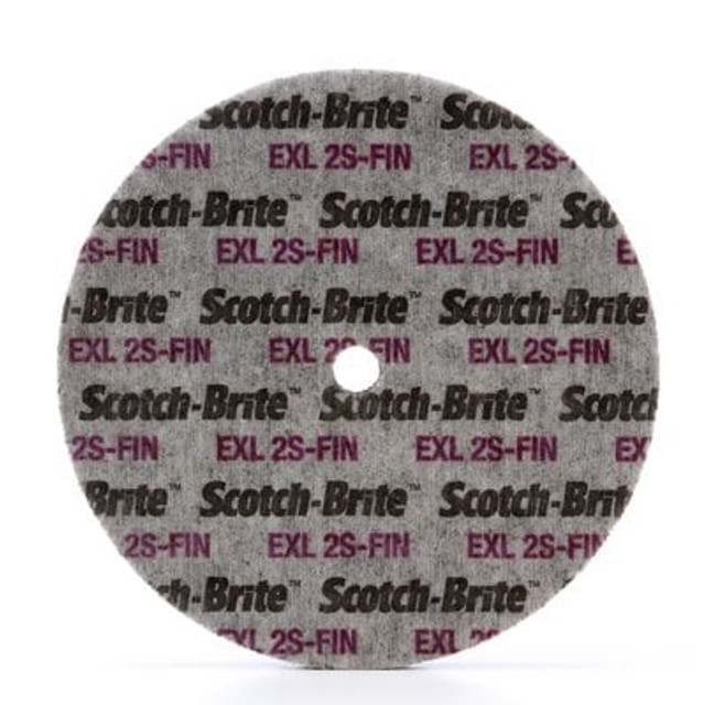 Scotch-Brite EXL Unitized Wheel, 6 in x 1/2 in x 1/2 in, 2S FIN