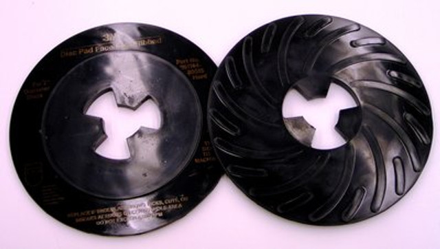 3M Disc Pad Face Plate Ribbed 80515, 7" Hard Black