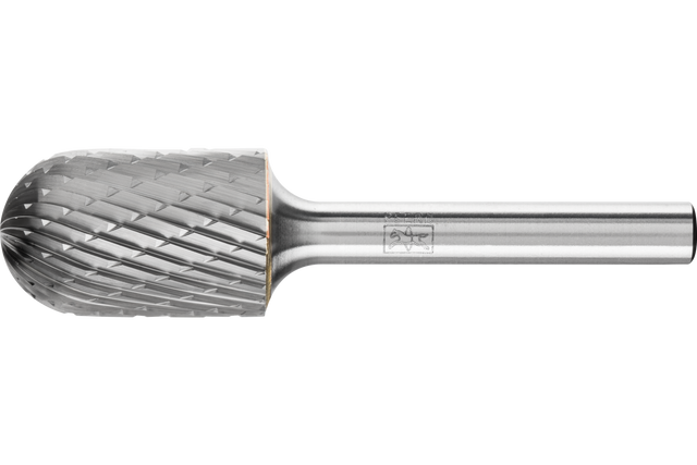 PFERD Carbide Bur SC-6 Cylindrical Radius End Double Cut 5/8" x 1" x 1/4" Shank