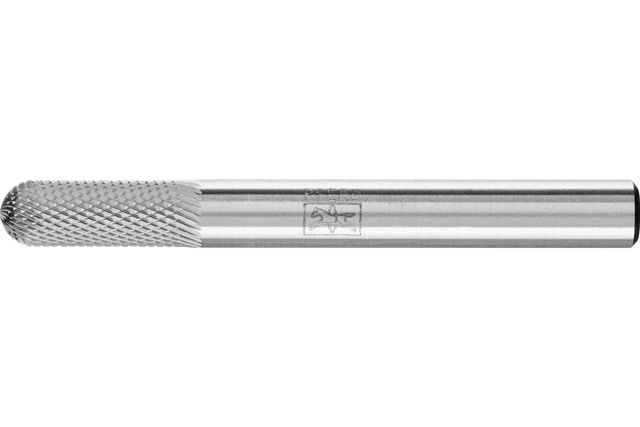 PFERD Carbide Bur SC-1 Cylindrical Radius End MICRO Cut 1/4" x 5/8" x 1/4" Shank