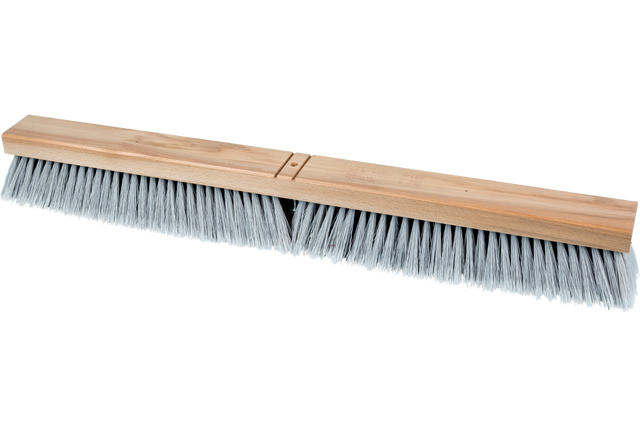 PFERD Industrial broom 762x76mm coarse brown plastic filament, exterior silver plastic filament spliced