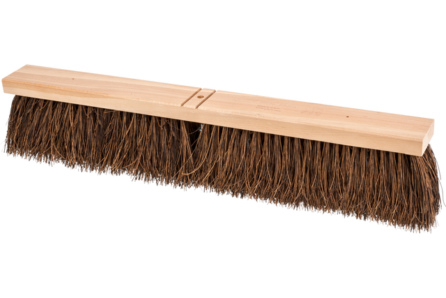 PFERD Contractor Broom Head - Coarse Sweep 24" Brown Palmyra Fill 4" Trim