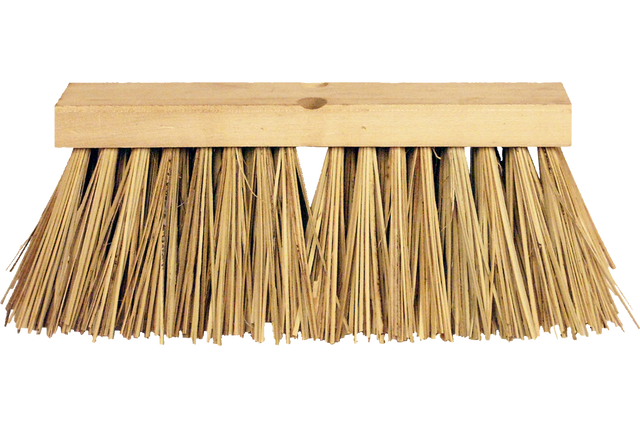 PFERD Contractor Broom Head - Coarse Sweep 24" Brown Poly Fill 3" Trim