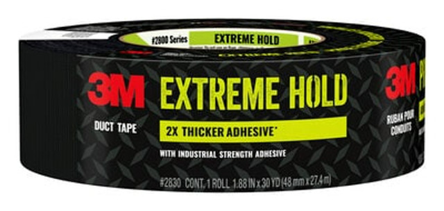 3M Extreme Strength Duct Tape 2830, 1.88 in x 30 yd (48 mm x 27.4 m), 12 rolls/case 3M Extreme Strength Duct Tape 2830, 1.88 in x 30 yd (48 mm x 27.4 m), 12 rolls/case