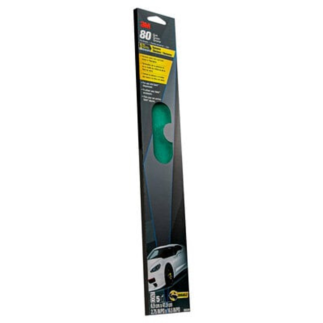 3M File Sheets, 2-3/4 in X 16-1/2 in, 80 Grit, 5/Pack