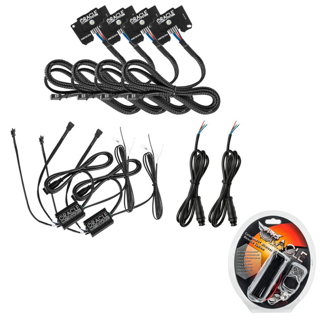 ORACLE Lighting Jeep Wrangler JL/Gladiator JT ColorSHIFT® RGB+W Headlight DRL Upgrade Kit 1346-330