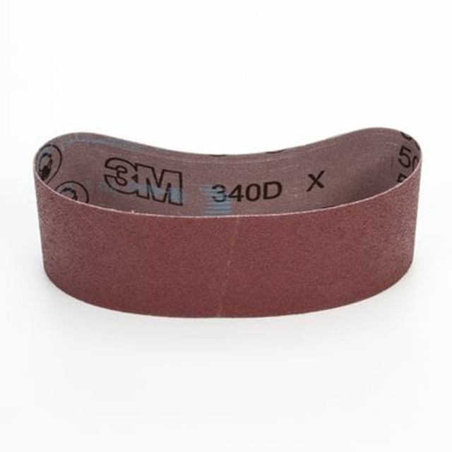3M Cloth Belt 340D, 3 in x 21 in 50 X-weight,5/Carton, 25 ea/Case 3M Cloth Belt 340D, 3 in x 21 in 50 X-weight,5/Carton, 25 ea/Case