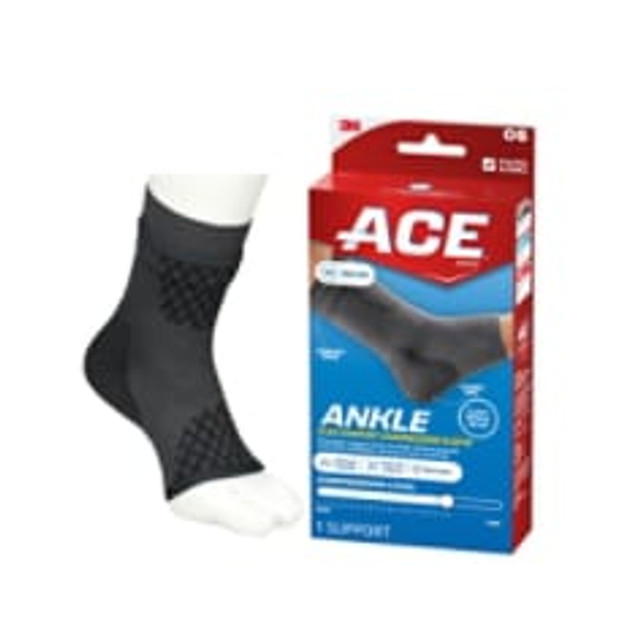ACE Brand Flex Comfort Compression Ankle Sleeve 208710, One Size