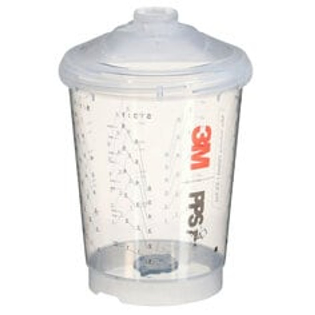 3M PPS Series 2.0 Vented Spray Cups Kit 26263, Standard (23.7 fl oz, 700 ml), 200 Micron Filter, 1 Kit/Case