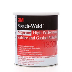 3M Neoprene High Performance Rubber and Gasket Adhesive 1300L, 1 Quart, 1 Can/Case, Sample
