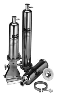 Solventum ZMS Series Filter Housing, 1ZMS1-CVNCCCN-C, 51210901, T-Style SOE 226, 316L SS, 1 Inch Sanitary, 1-Hi, 1/cs