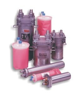 CUNO CTG-Klean System Filter Pack with Micro-Klean RT Series Cartridge 7GPK2 RTC16G, 7 x 2, 50 um NOM, 6/Case