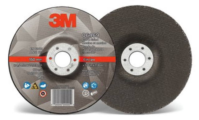 3M Cut & Grind Wheel, 06469, Type 27, 6 inx 1/8 in x 7/8 in, 10 per inner, 20 per case