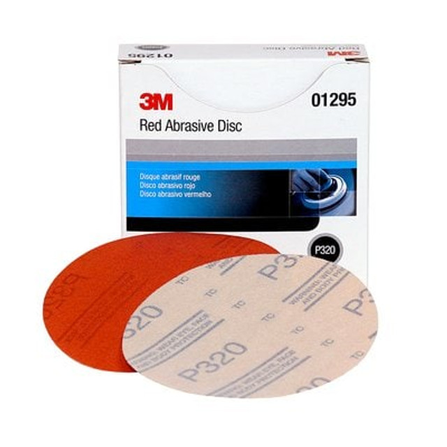 3M Red Abrasive Hookit Disc, MMM01295-1